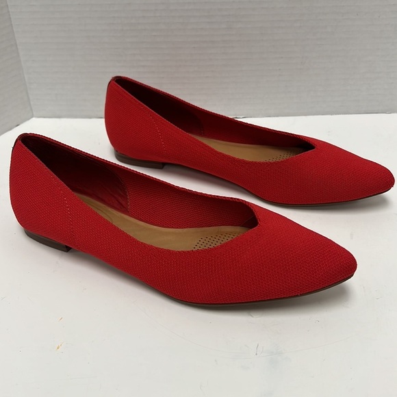 Corso Como Julia Mars Red Knit Flats Size 9 - Picture 3 of 7